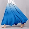thumbnail image 1 of Skirts for Women Skirt Womens Summer Printed Wrap Elastic Waist A Line Boho Beach Flowy Long Skirt Blue L, 1 of 3