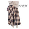 thumbnail image 1 of Skirts, winter skirts, A-line skirts, checked maxi skirts, 1 of 5