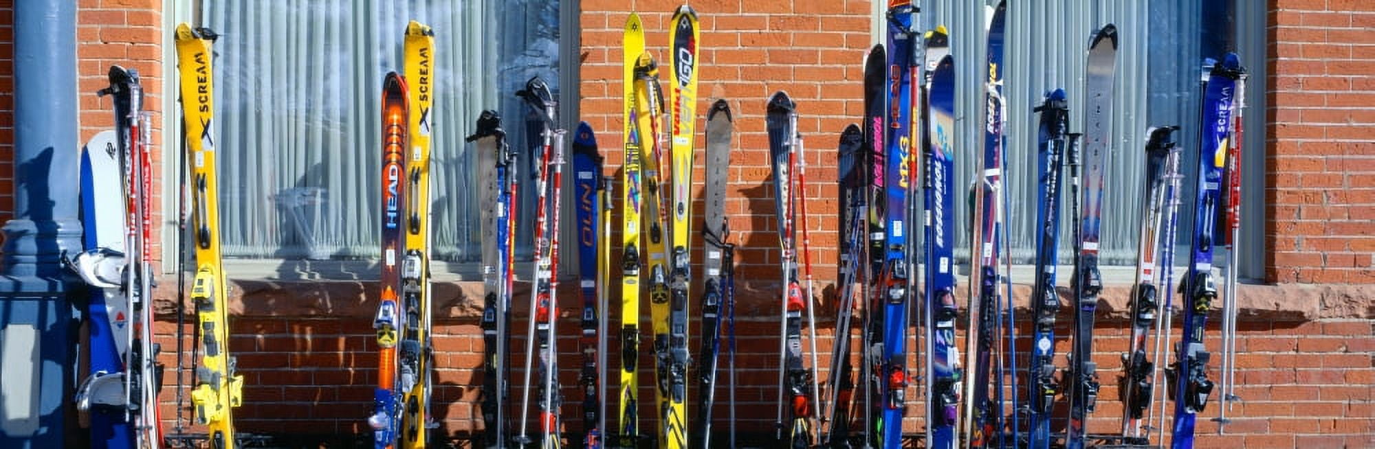 Skis at Vail Colorado Canvas Art - Panoramic Images (27 x 9)