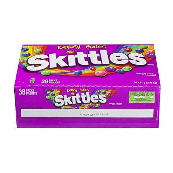 Skittles Berry Gummy Candy, 61g/2.2oz., (36pk) {Imported from Canada}