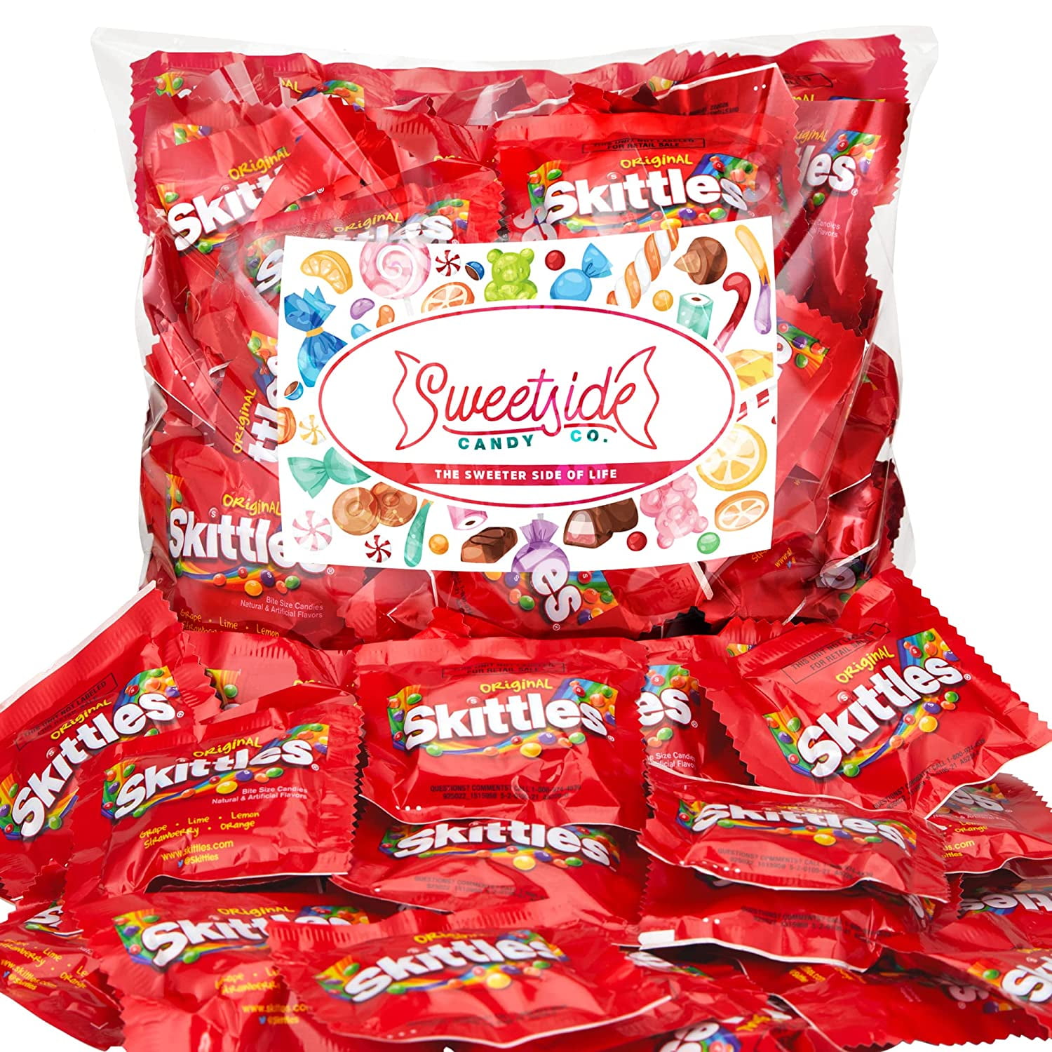 Skittles Candy Bulk 4 lb Skittles Bulk Candy Pack Big Bag of Original Rainbow Fun Size
