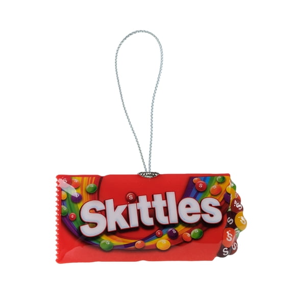 Skittles Candy Ornament, 4 inches Wide, Faux Food, Plastic,Red, Novelty Ornament