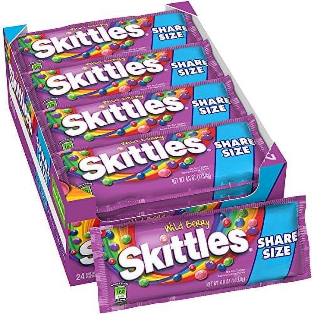 Skittles Candy Wildberry, 4 Oz (24 Count)
