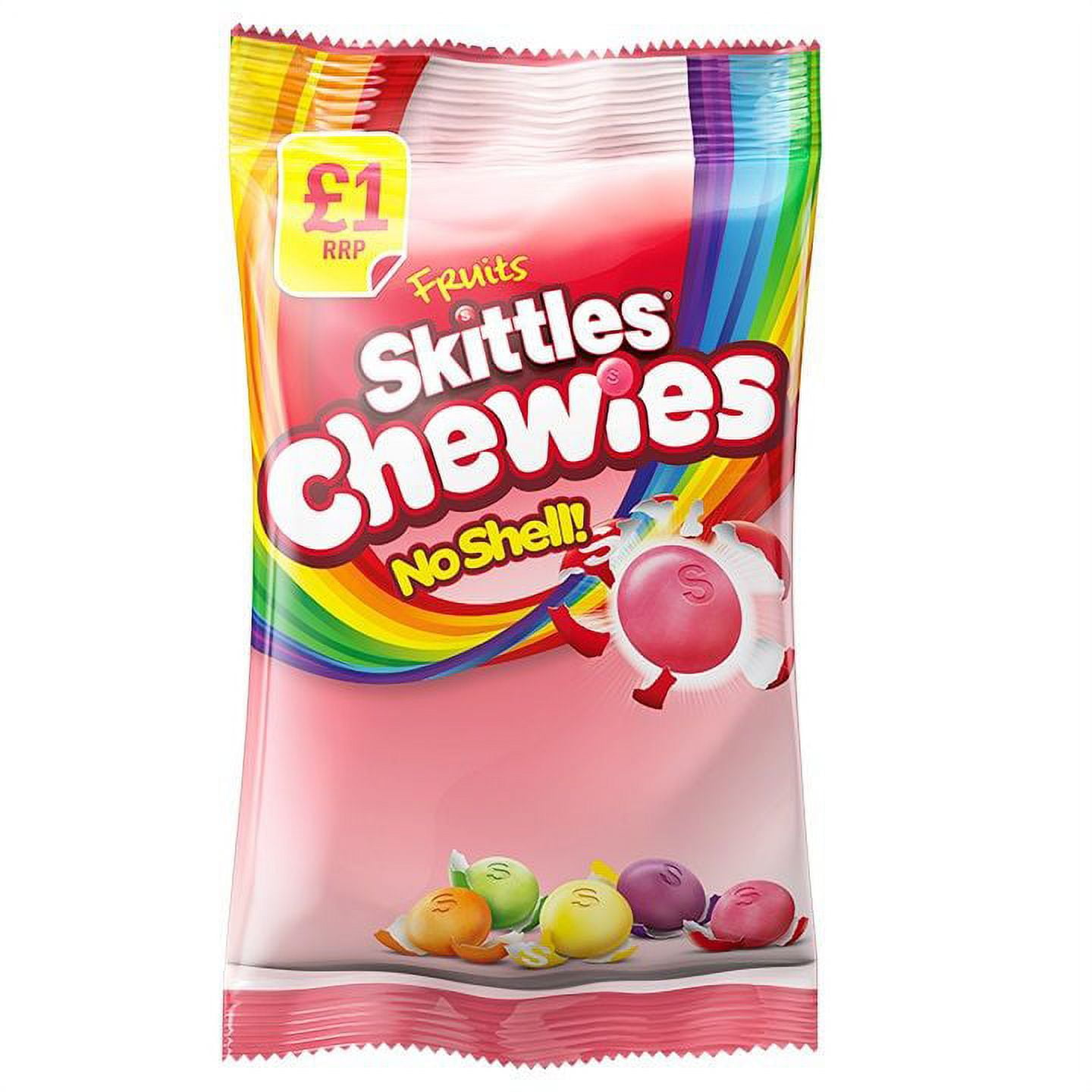 SKITTLES Chewies bonbons tendres non enrobés aux fruits 152g pas cher 