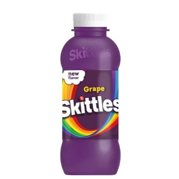 Skittles Grape Flavored Drink, 14 fl oz Bottles, 12 Pack