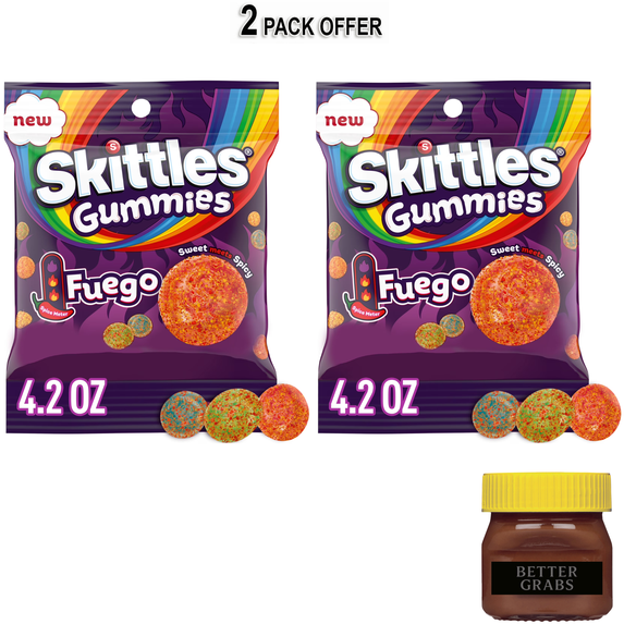 Skittles Gummies Fuego Gummy Candy - 4.2 oz