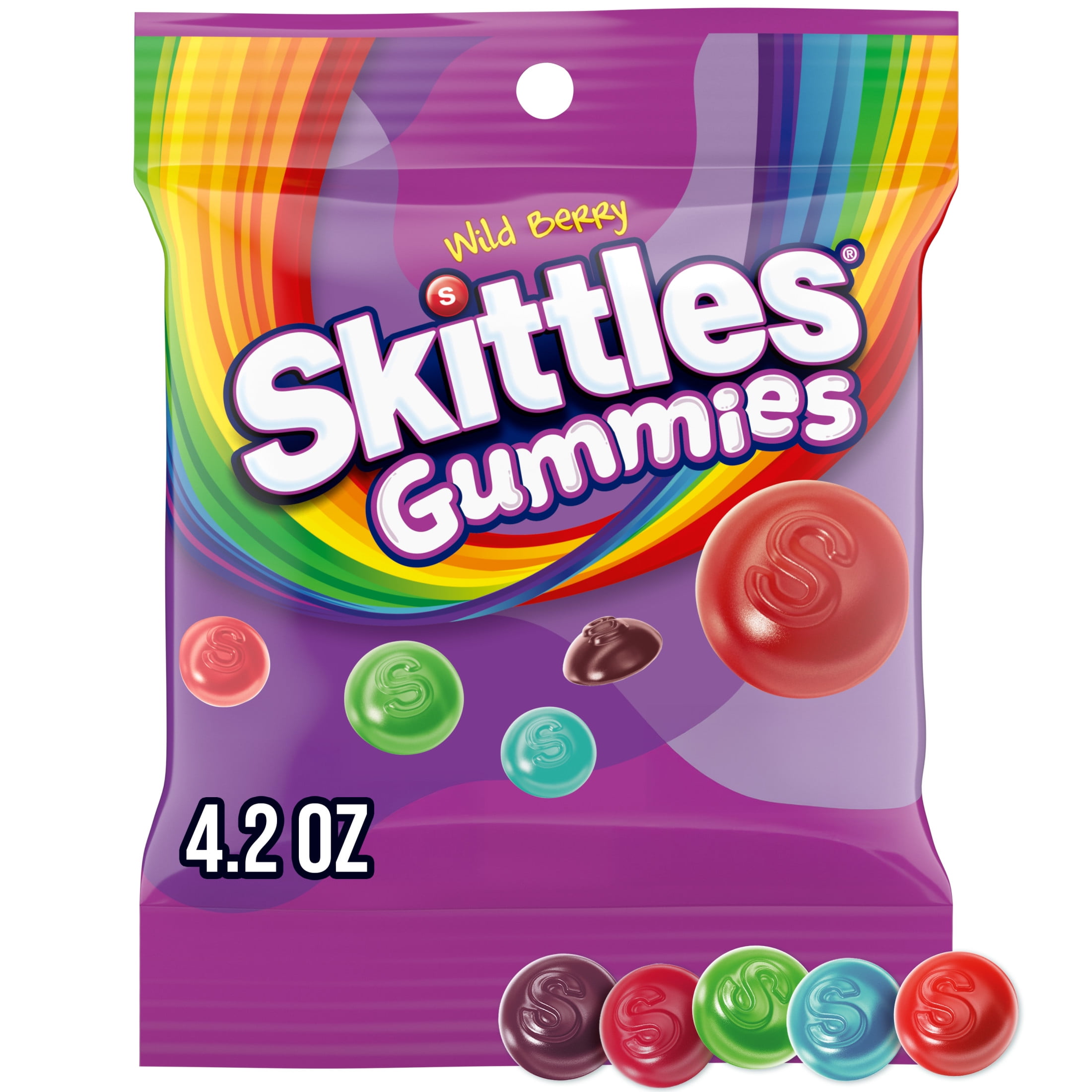 Skittles Gummies Wild Berry Gummy Candy - 4.2 oz Bag