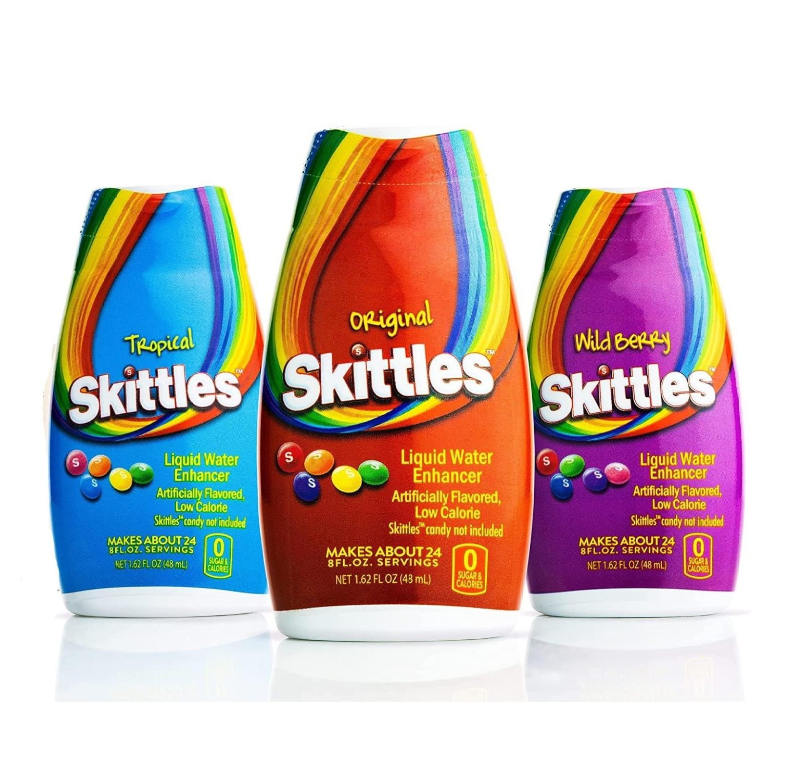 Skittles Liquid Water Enhancer Variety Pack of 3 1 Bottle Each Flavor