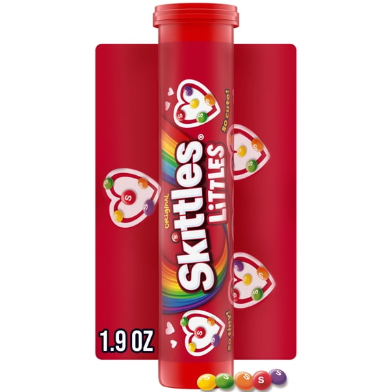 Skittles Littles Original Valentine's Day Chewy Candy Mega Tube - 1.9 oz