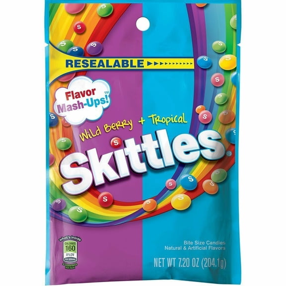 Skittles Mashups Wild Berry & Tropical 7.2oz (1-Bag)