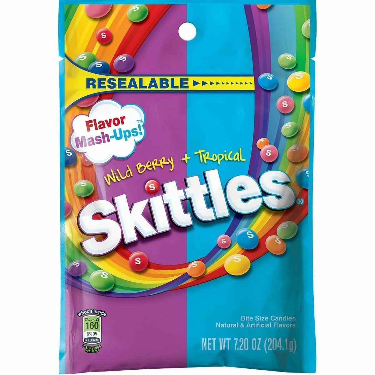 Skittles Mashups Wild Berry Tropical 7 2oz 1 Bag Walmart skittles-mashups-wild-berry-tropical-7-2oz-1-bag-walmart