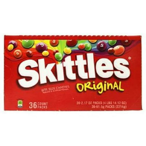 Skittles Original Candy, 2.17 ounce (36 Single Packs)
