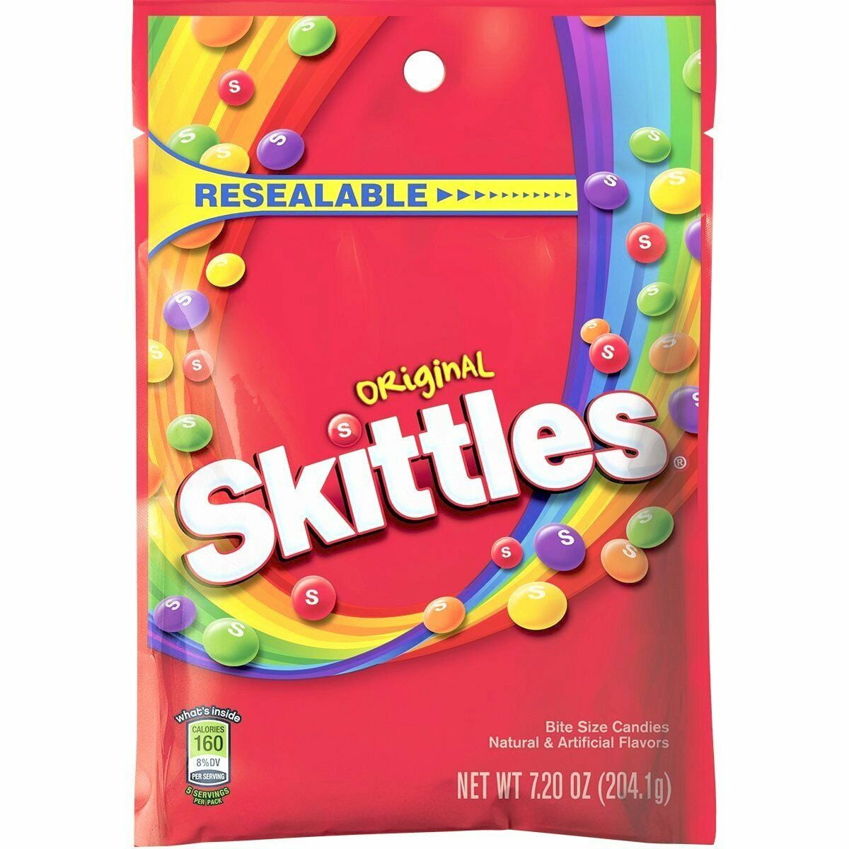 Skittles Original Candy, 7.2 ounce bag (12-Bags)