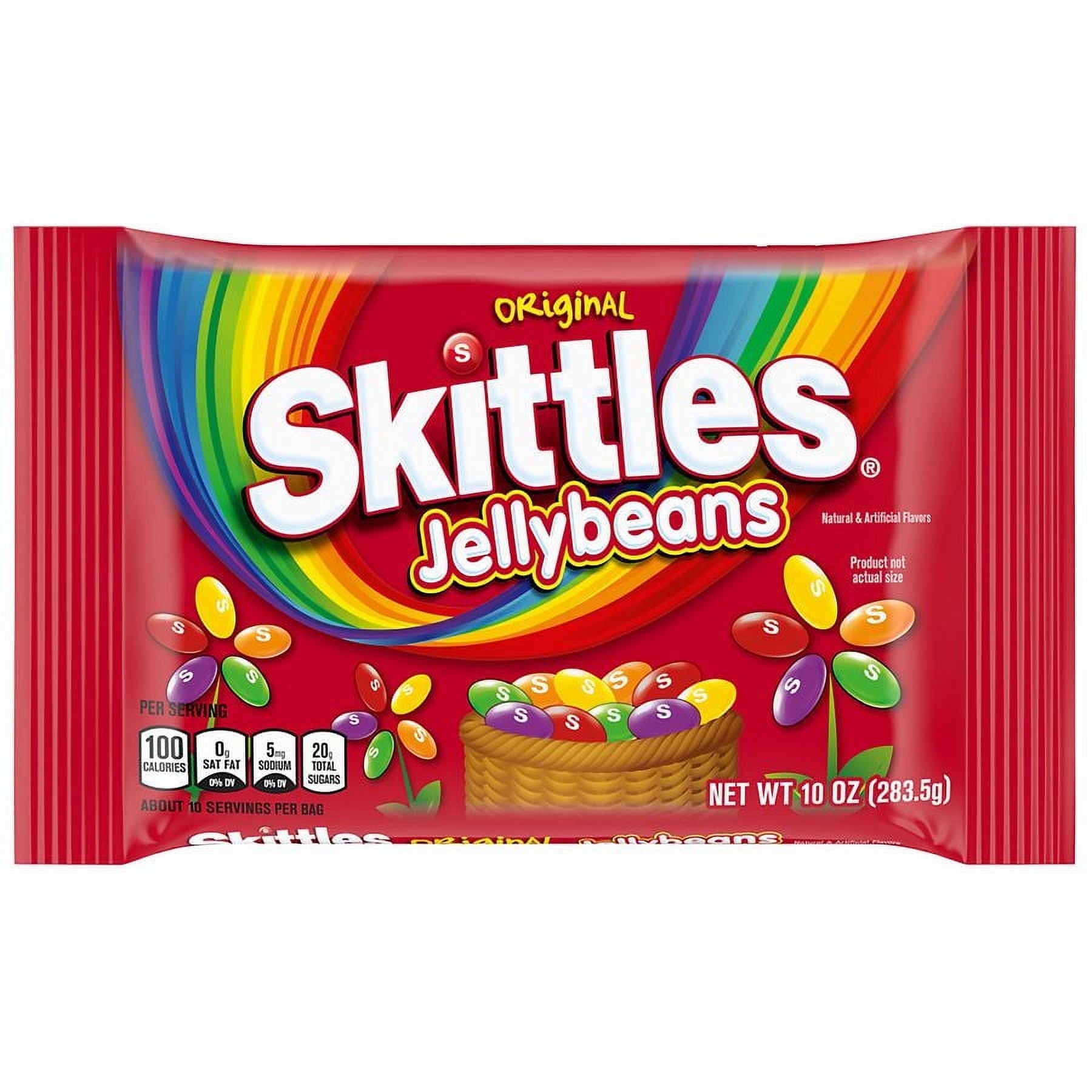 Skittles, Original Flavor Jellybeans Easter Seasonal Candy, 10 Oz Packaging May Vary - Pack of 2