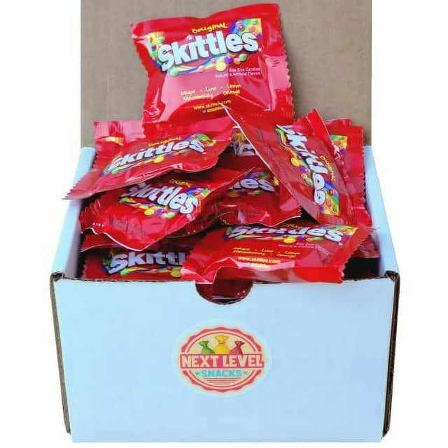Skittles Original Flavors Fun Size Packet Bulk Box (Pack of 30