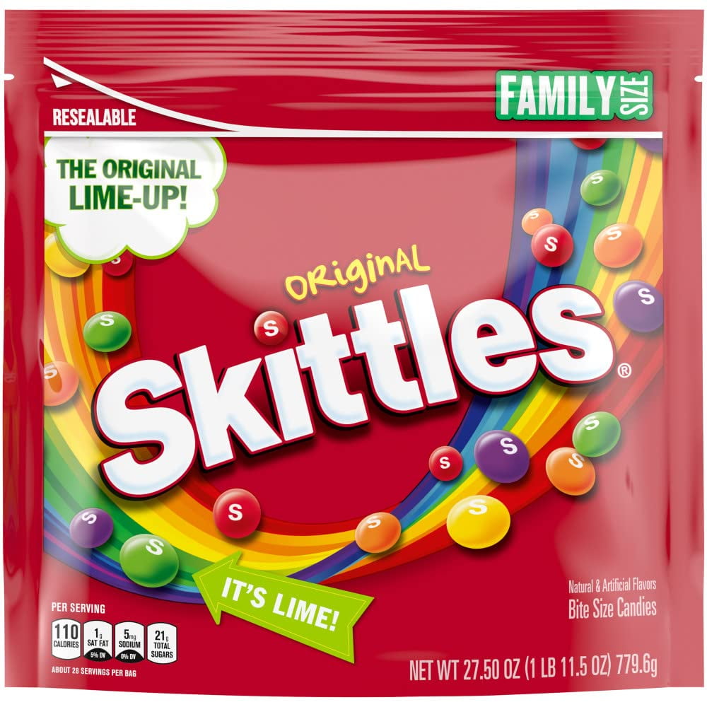 Skittles Original Fruity Candy, 27.5-Ounce Family Size Bag
