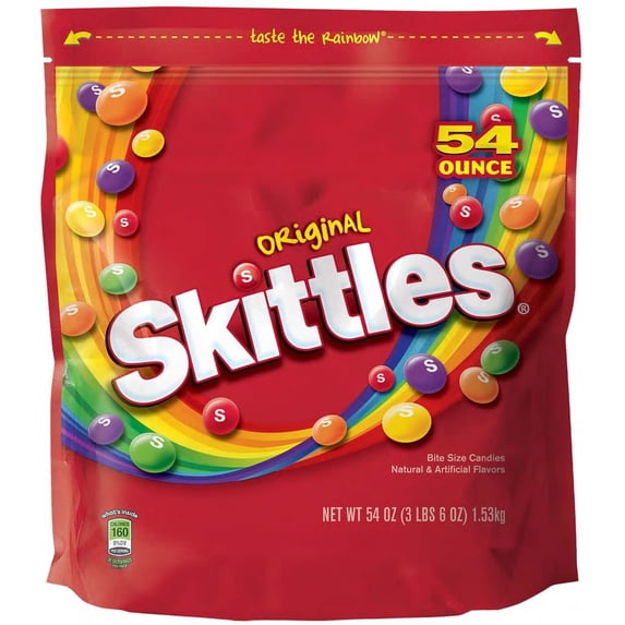 Skittles Original Fruity Candy 54-Ounce Party Size Bag