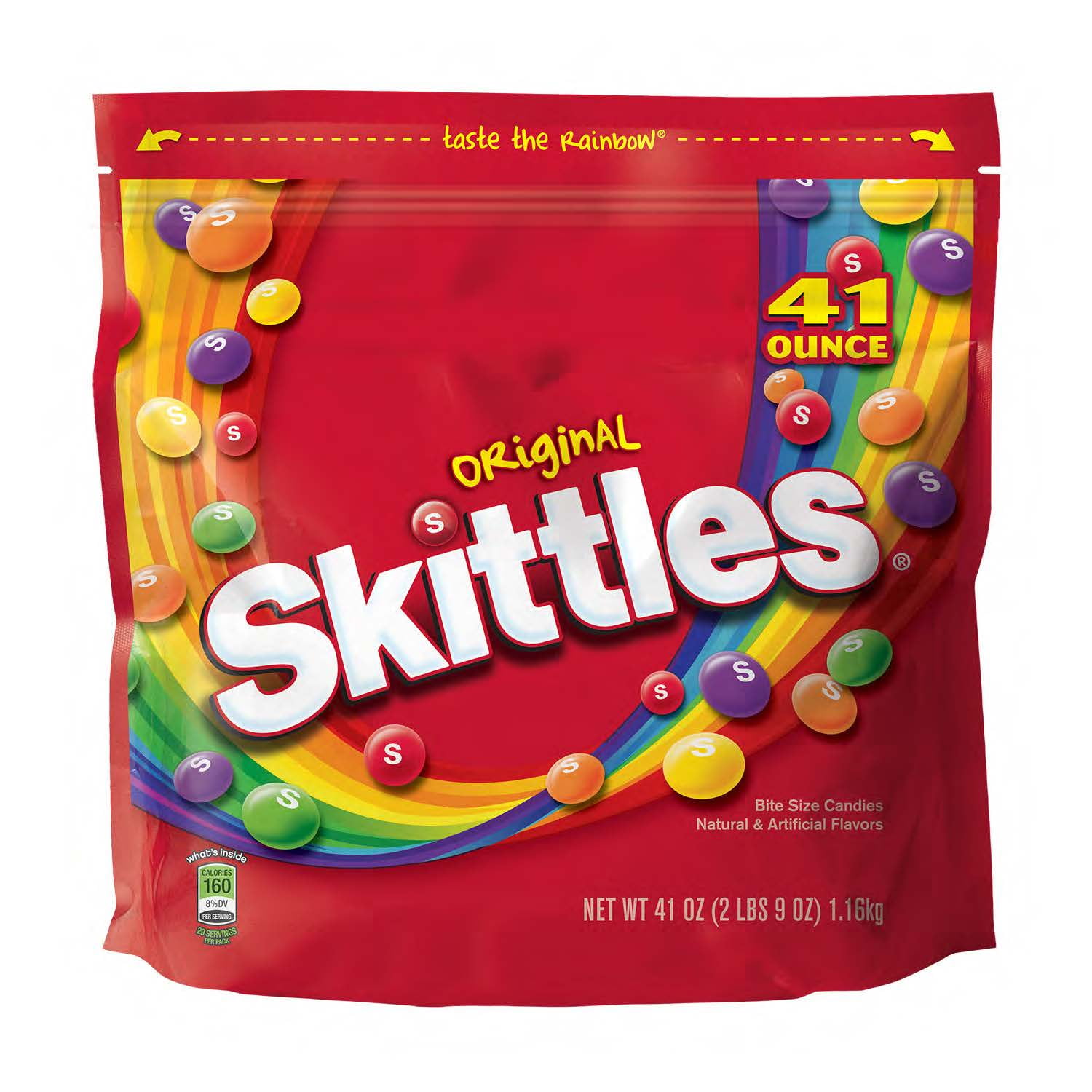 Skittles Original Fruity Candy, Party Size Bag, 41 Oz