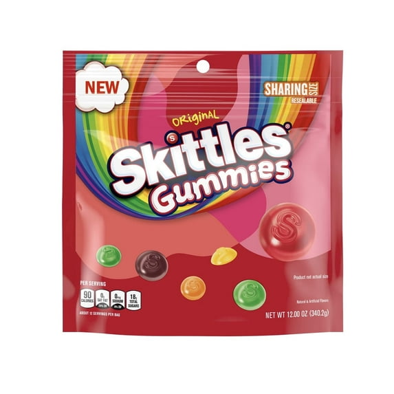 Skittles Original Gummies Sharing Size 12 oz (Pack of 24)