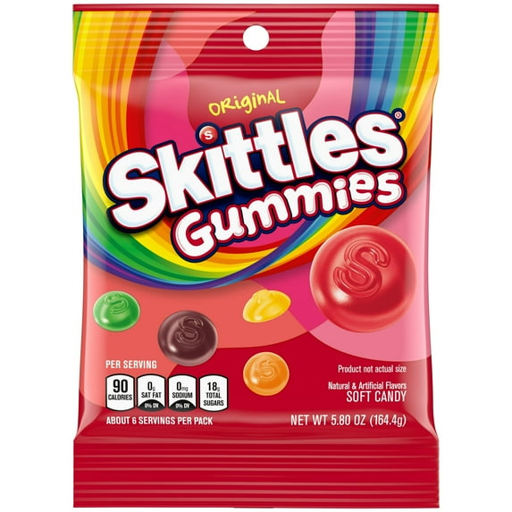 Skittles Gummies - 5.8-oz. Peg Bag
