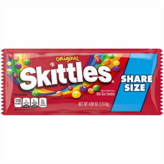 Skittles Original Share Size Candy - 4 oz