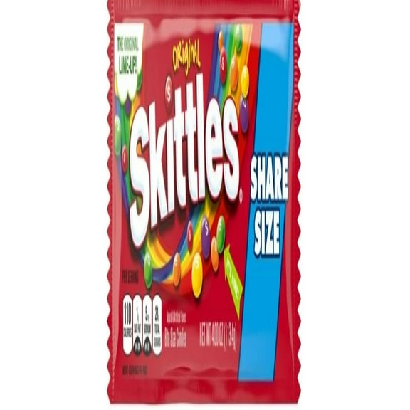 Skittles Original Sharing Size Chewy Candy (Pack of 48)