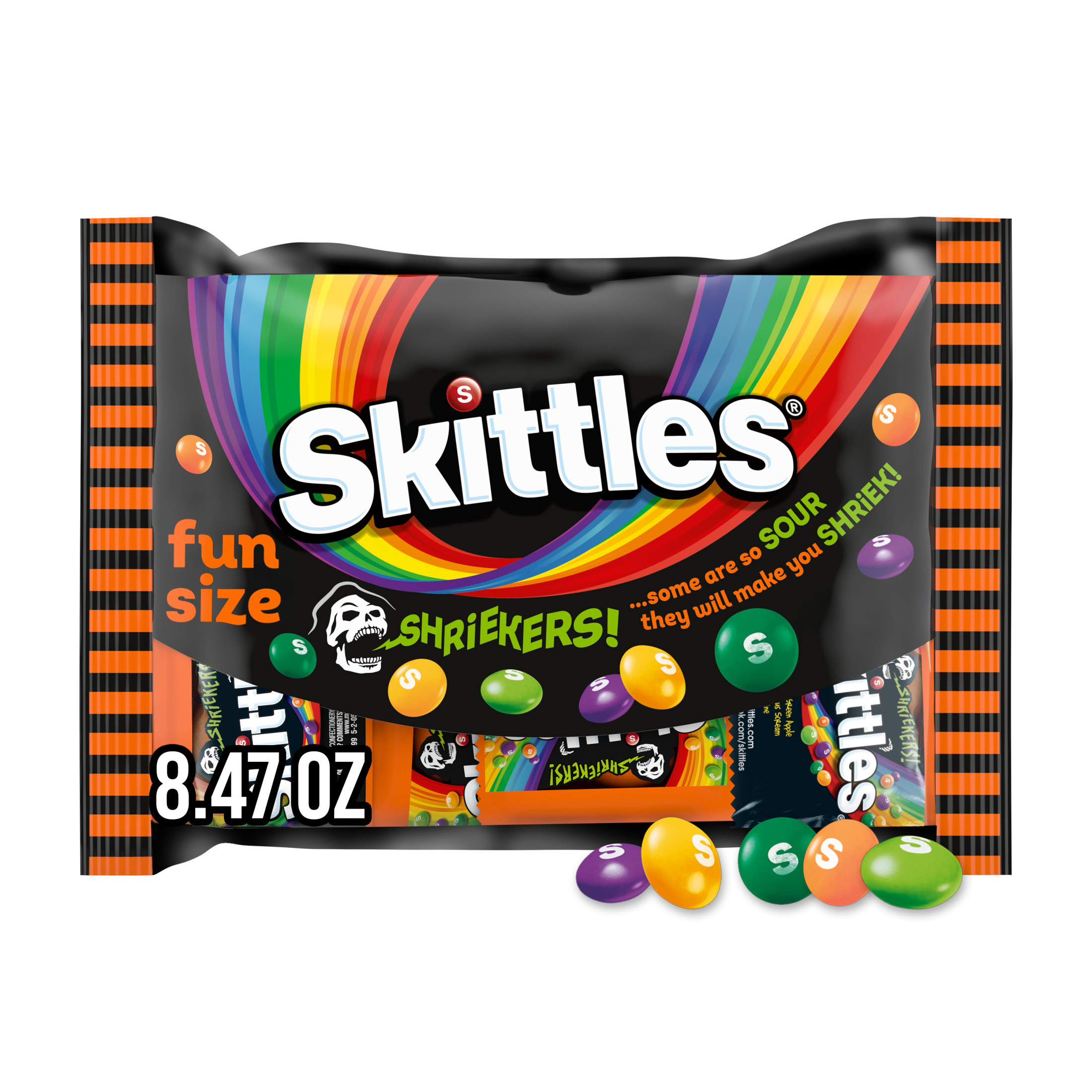 Skittles Shriekers Spooky Fun Size Halloween Style Guide Expanded 8 47 Ounces Eacg: Shop With Context