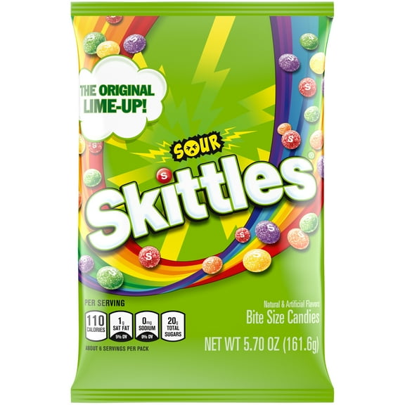 Skittles Sour Candy - 5.7 oz Bag