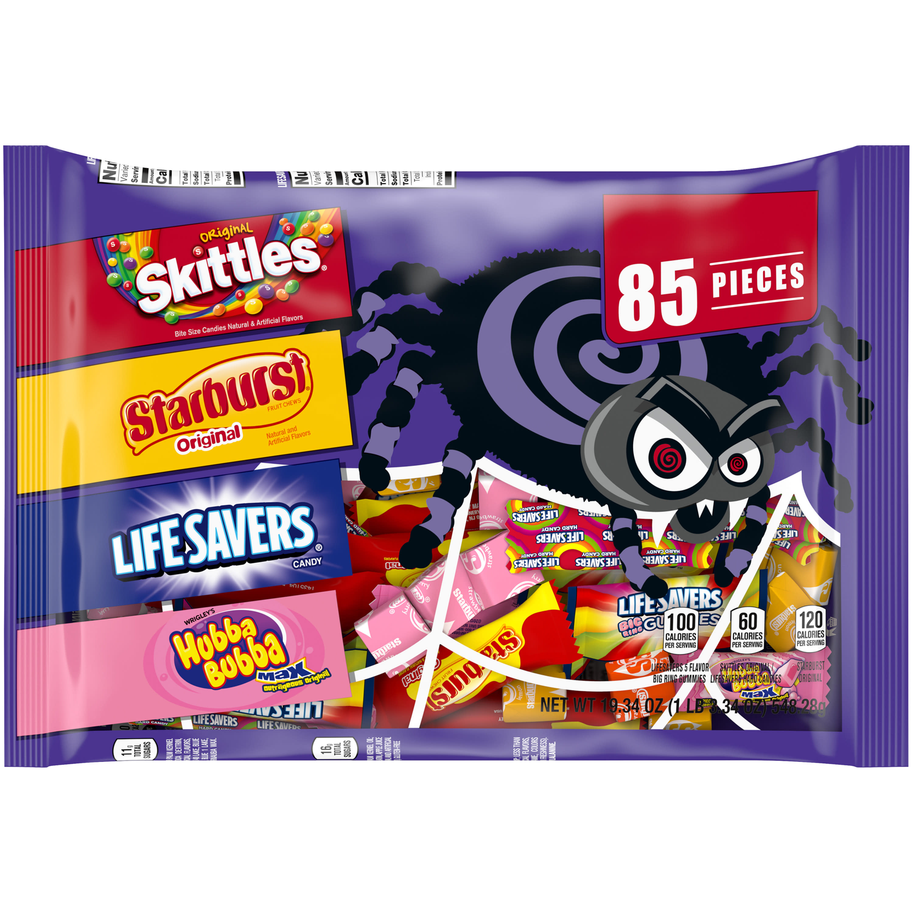 Skittles, Starburst & More Assorted Bulk Halloween Chewy Candy - 19.34oz/85ct - image 1 of 13