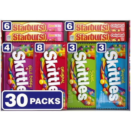 MIXED UP SKITTLES & STARBURST VARIETY PACK FULL...