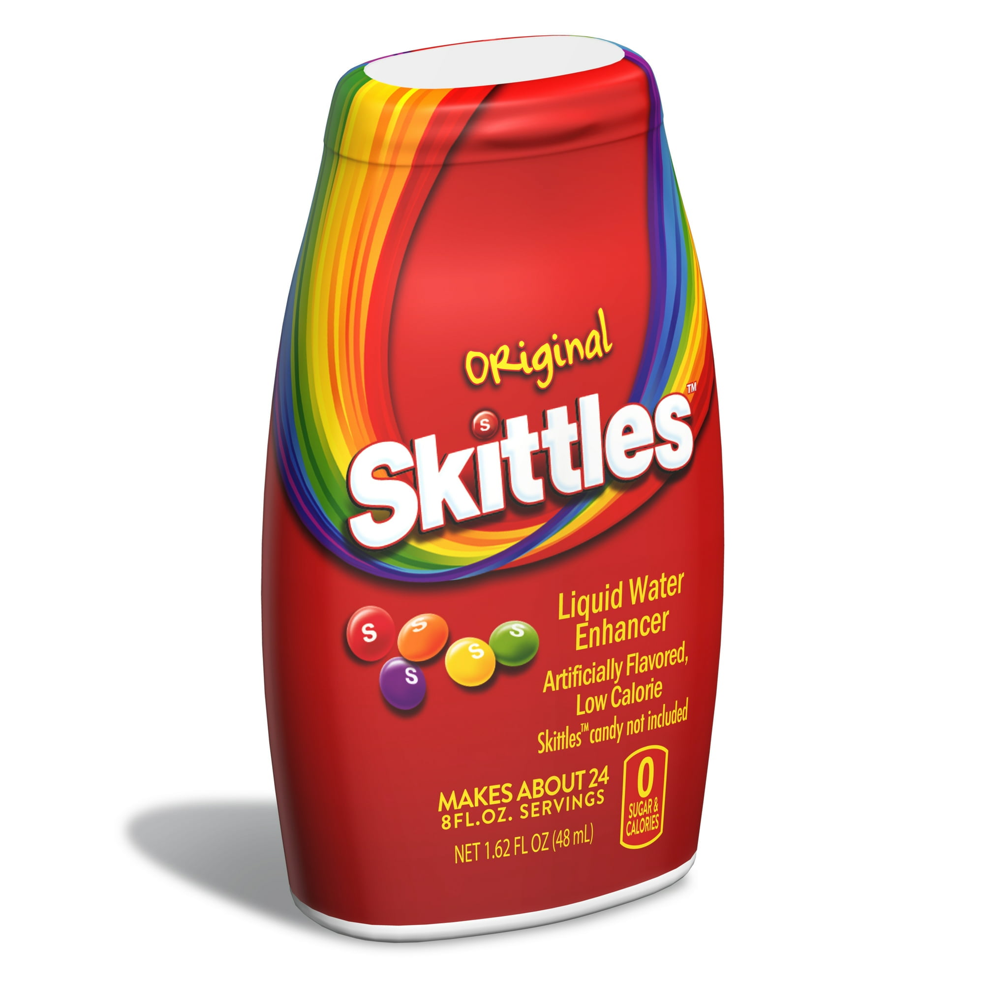 Skittles Sugar-Free Liquid Water Enhancer, Original, 24 Servings, 1.62 fl oz (2 pack)