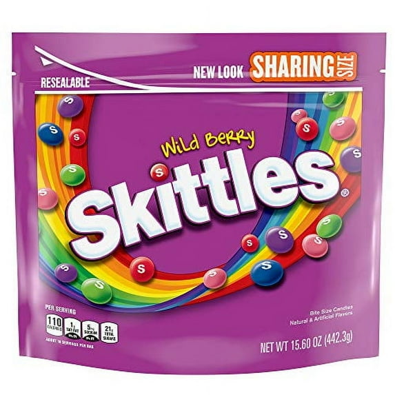 Skittles, Wild Berry Candy Sharing Size Bag, 15.6 oz