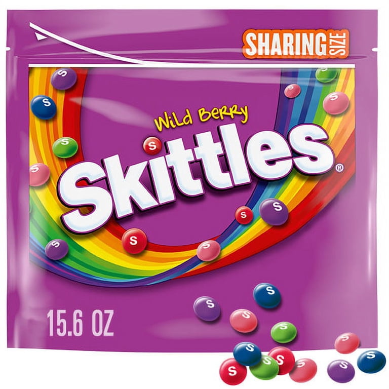 SKITTLES, Chewy Candy, Wild Berry, Resealable Bag 15.6 oz