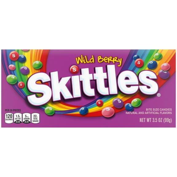 Skittles Wild Berry Chewy Candy Theater Box - 3.5 oz Box