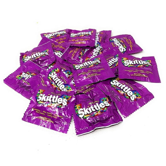 Skittles Wild Berry Flavor Candy Coated Chewy Mini Fun Size Fruit Chew, 25+ Pieces, 1 lbs