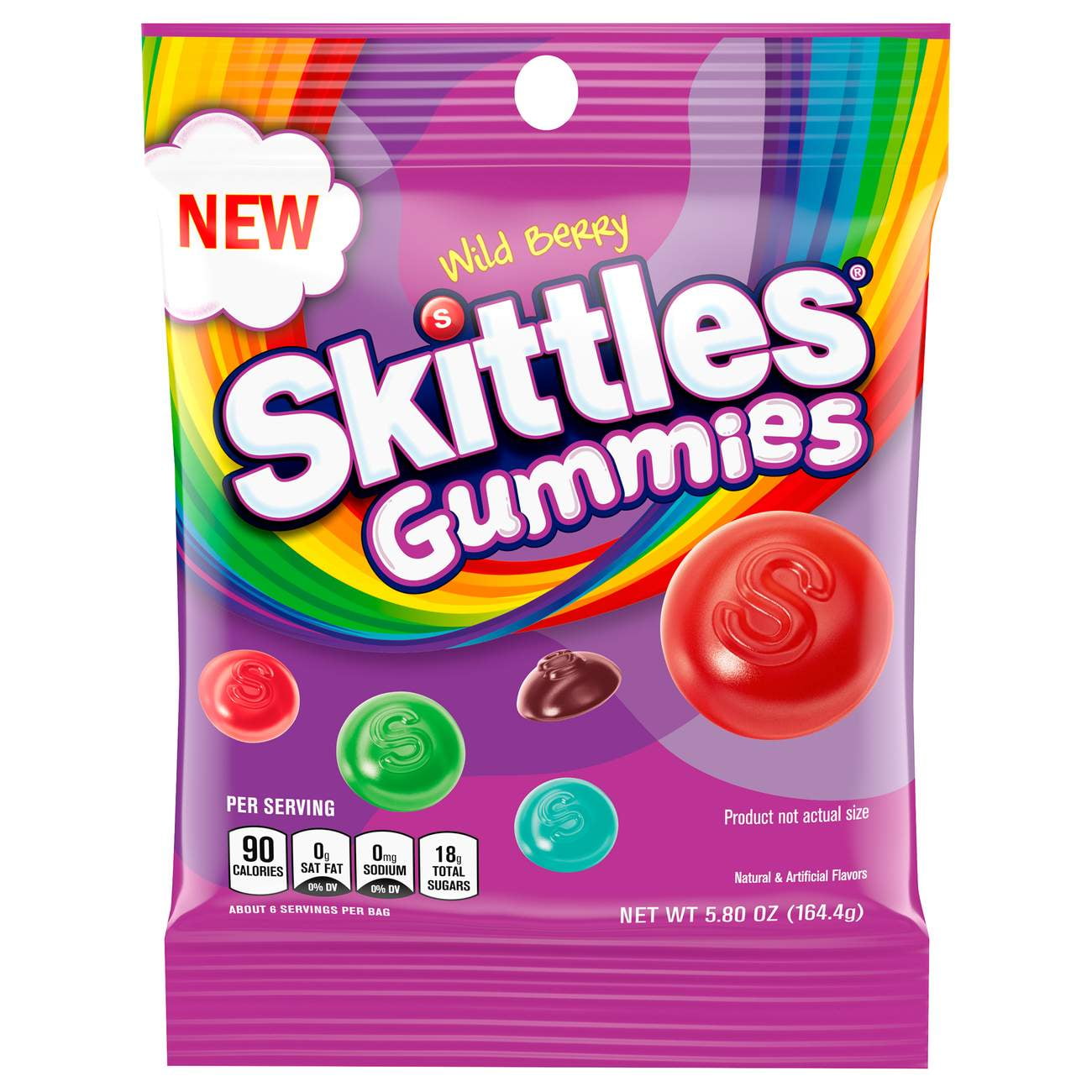 Skittles Wild Berry Gummies - 5.8 oz Packaging May Vary (Pack of 2)