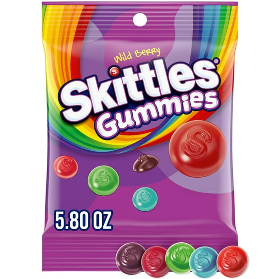 Skittles Gummies Wild Berry Gummy Candy - 5.8 oz Bag