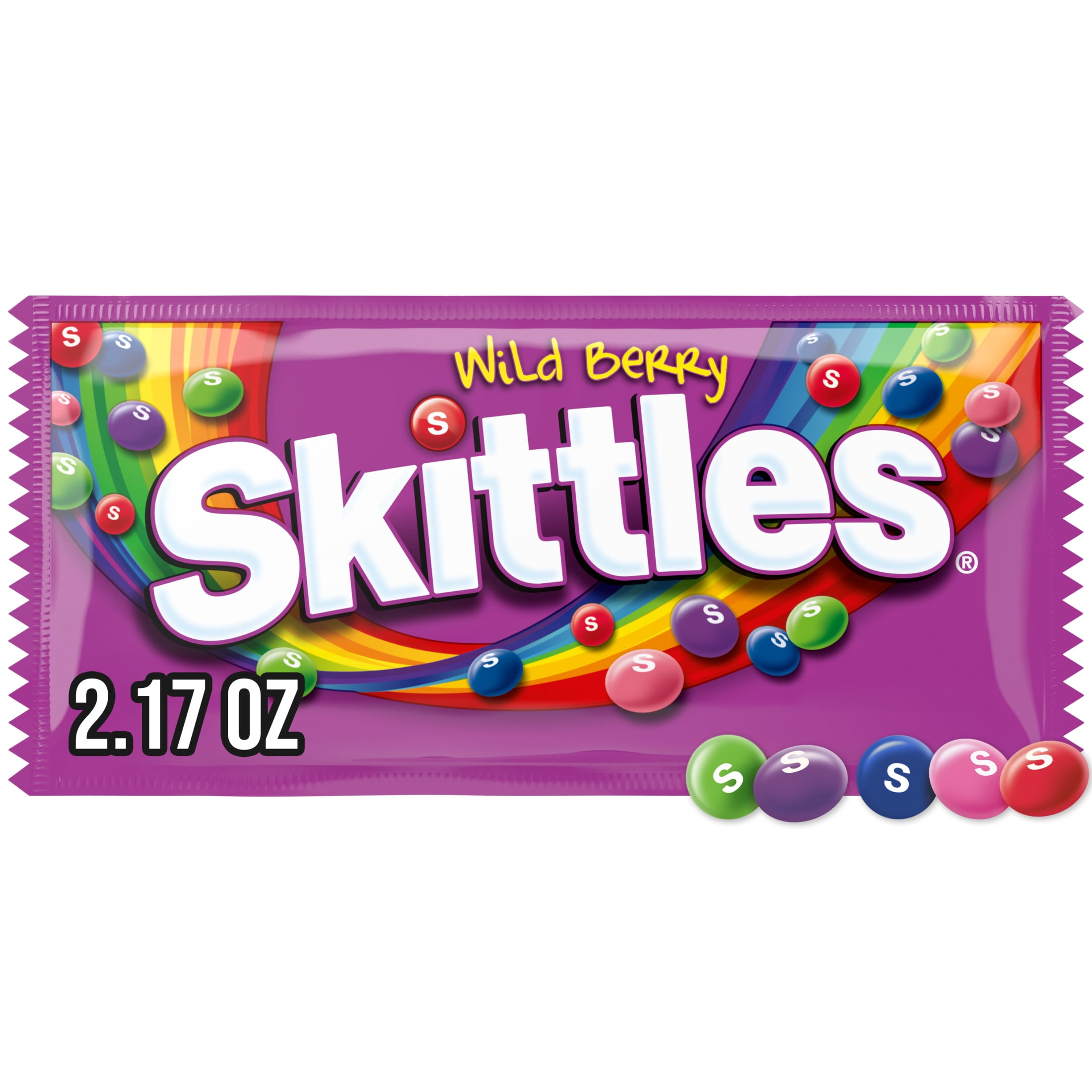 Skittles Wild Berry Chewy Candy, Full Size - 2.17 oz Pack