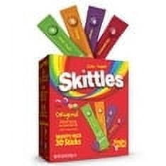 Skittles Zero Sugar Variety Pack Singles-to-Go Powdered Drink Mix Original 30 Count (Pack of 6)