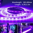 thumbnail image 1 of Skksst 150 LEDs UV Black Light Strip 8.2ft Flexible Ultraviolet Fixture Glow Neon Rope Light, 1 of 7