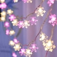 thumbnail image 1 of Skksst Christmas Fairy Light LED Snowflake String Light Battery Operated Waterproof Hanging Cutain Light 10ft, 1 of 7