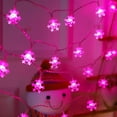 thumbnail image 1 of Skksst Christmas Fairy Light LED Snowflake String Light Battery Operated Waterproof Hanging Cutain Light 10ft, 1 of 7