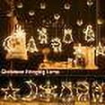 thumbnail image 1 of Skksst LED Window Sucker Silhouette Lamp Battery-Operated Christmas Ornament Decorative Snowflakes Star Hanging Fairy Lights, 1 of 7