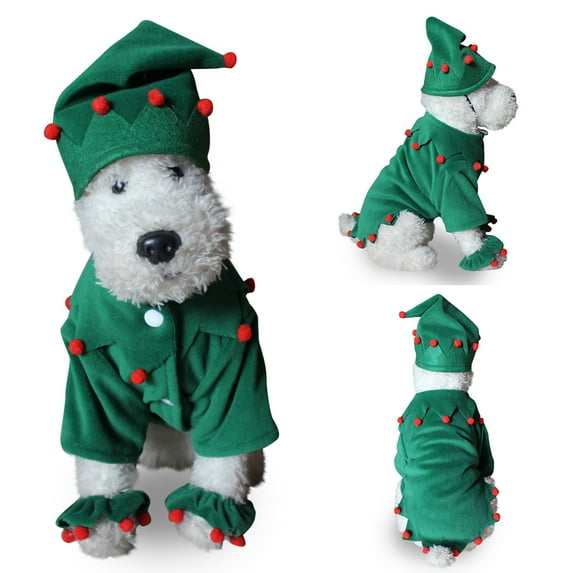 Skksst Pet Clothes Christmas Costume Outfit Photograph Prop Cat Dog Xmas Accessories