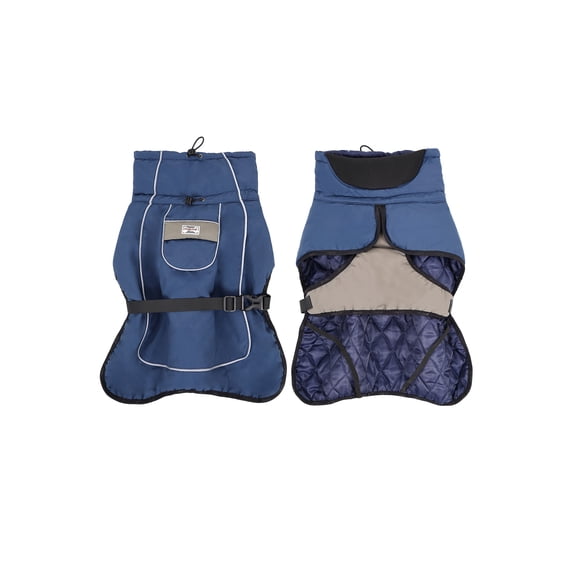 Skksst Pet Winter Clothes Padded Puffer Vest Jacket Dog Waterproof Reflective Warm Coat