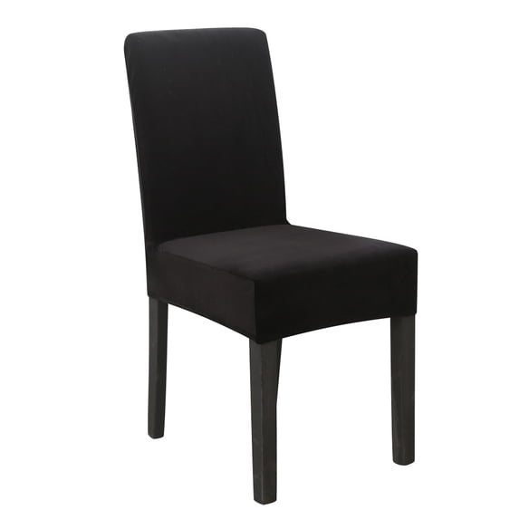 Skksst Soft Velvet Dining Chair Slipcover Home Banquet Waterproof Spandex Seat Protector Cover, Set of 6