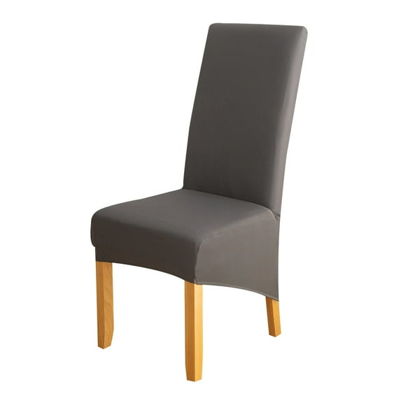 Skksst Spandex Dining Chair Slipcover Home Banquet Extra Large Seat Protector Cover, Gray