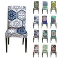 thumbnail image 1 of Skksst Spandex Stretch Dining Chair Slipcover Moroccan Floral Printed Seat Protector Cover, 10pcs, 1 of 2