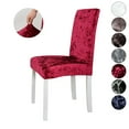 thumbnail image 1 of Skksst Spandex Velvet Dining Chair Slipcover Home Banquet Party Waterproof Seat Protector Cover, Set of 4, 1 of 6