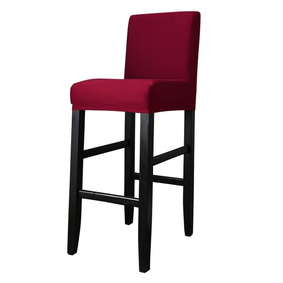 Skksst Stretch Bar Stool Slipcover Pub Counter Spandex Short Back Chair Seat Protector